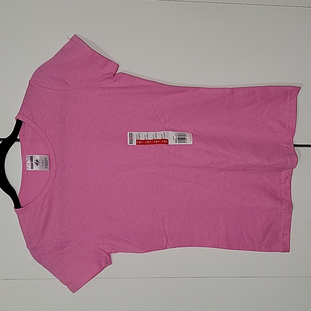 Jerzees Pink Fitted Short Sleeve T-Shirt